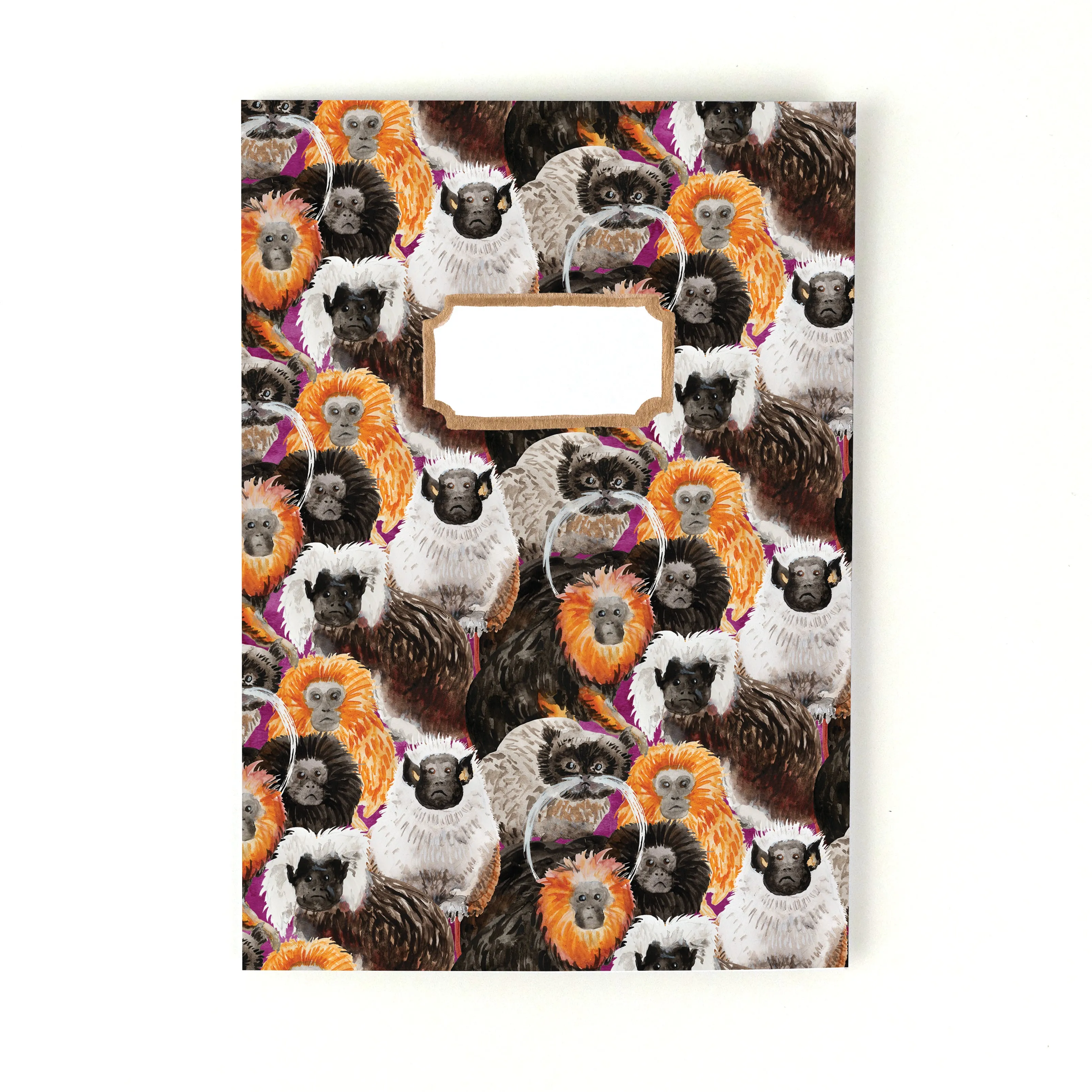 Troop of Tamarins Print Lined Journal