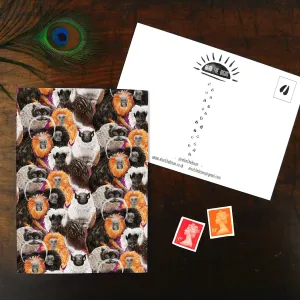 Troop of Tamarins Print Postcard