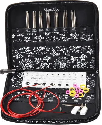 TWIST Red Lace Interchangeable Sets Needles - 5 - Complete (US 2 - US 15) Needles