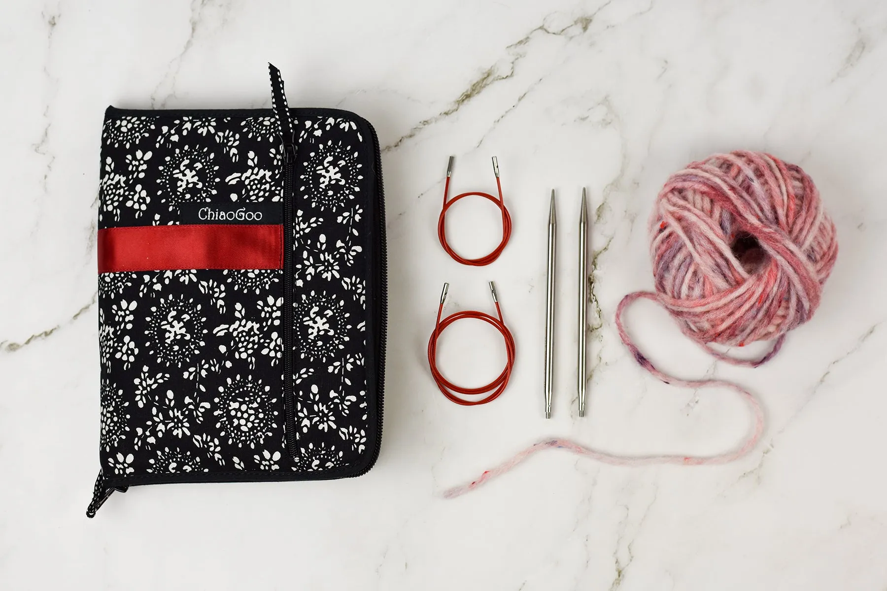 TWIST Red Lace Interchangeable Sets Needles - 5 - Complete (US 2 - US 15) Needles