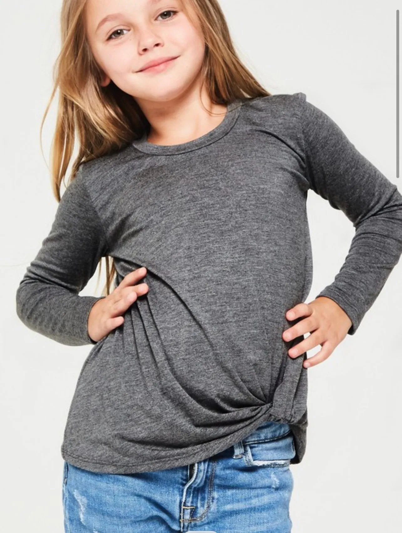 Twisted Knit Solid Knit Top