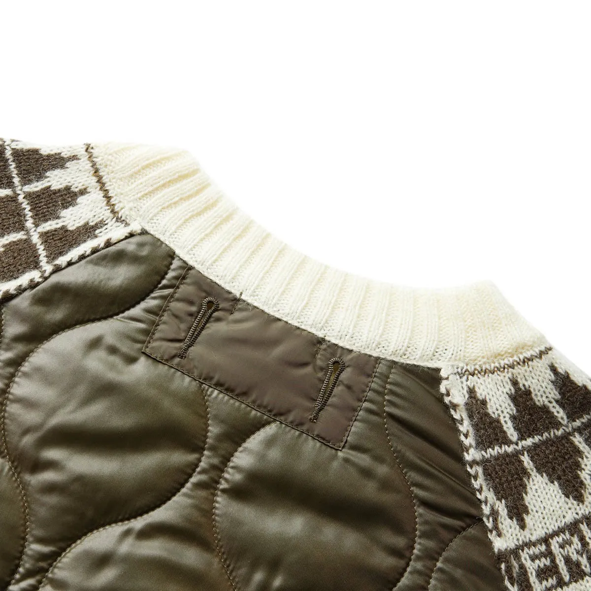 UI2B4902 QUILTED NORDIC SWEATER
