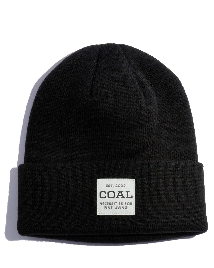 Uniform Mid Recycled Knit Cuff Beanie - Black