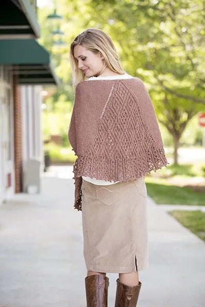 Universal Yarn Deluxe Cable Collection Patterns - Dilworth Shawl - PDF Download