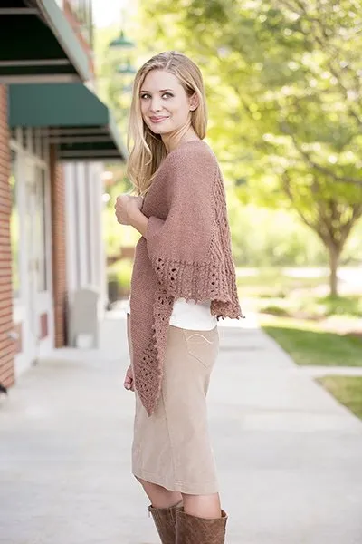 Universal Yarn Deluxe Cable Collection Patterns - Dilworth Shawl - PDF Download