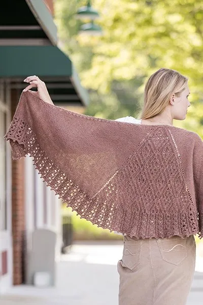 Universal Yarn Deluxe Cable Collection Patterns - Dilworth Shawl - PDF Download