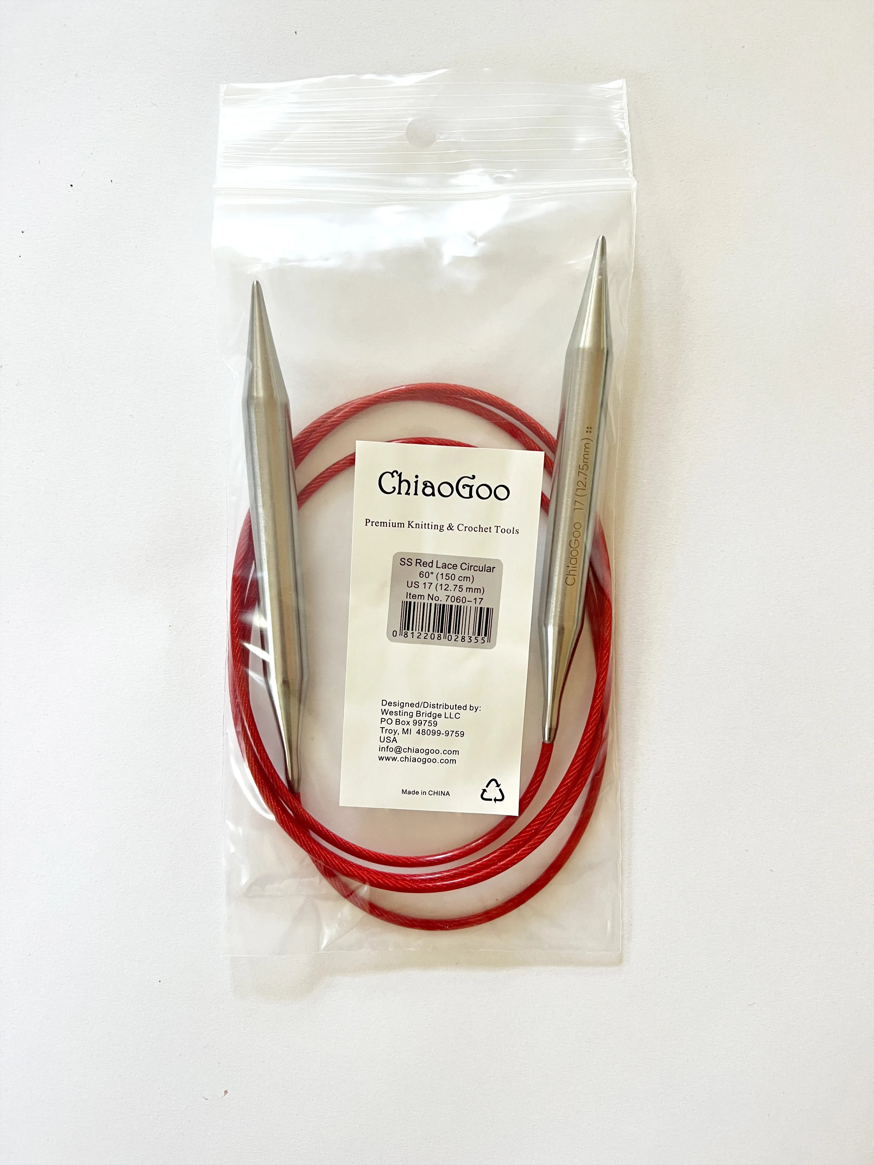 US 17 (12.75) 60 inch Circular Needles