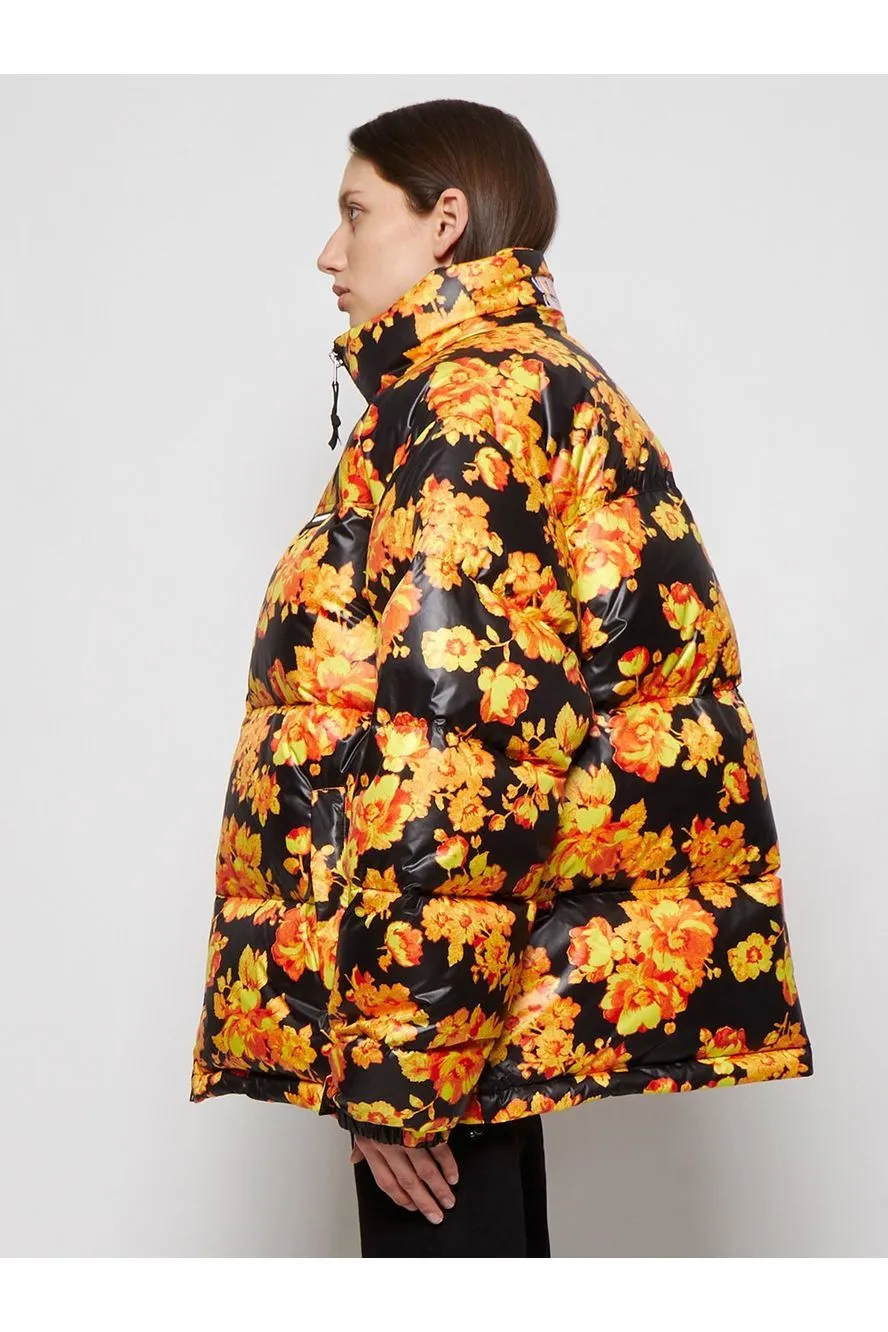 VETEMENTS | Acid Flower Puffer Jacket - Orange