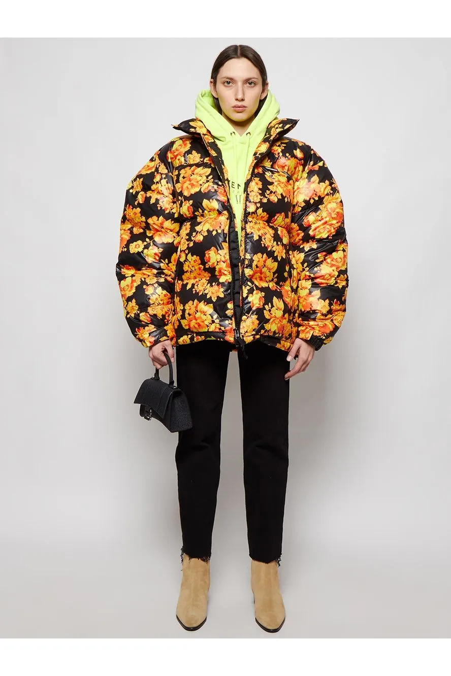 VETEMENTS | Acid Flower Puffer Jacket - Orange