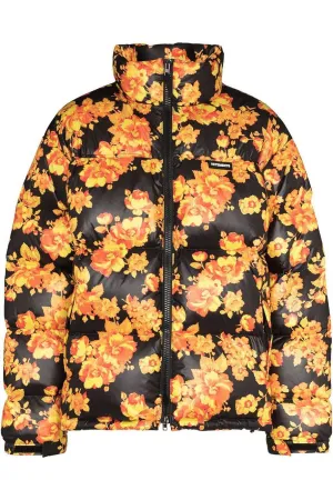 VETEMENTS | Acid Flower Puffer Jacket - Orange