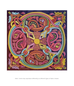 Viking Multicolored Borre 1 Transparent Poly Scarf (2 Sizes-2 fabrics)