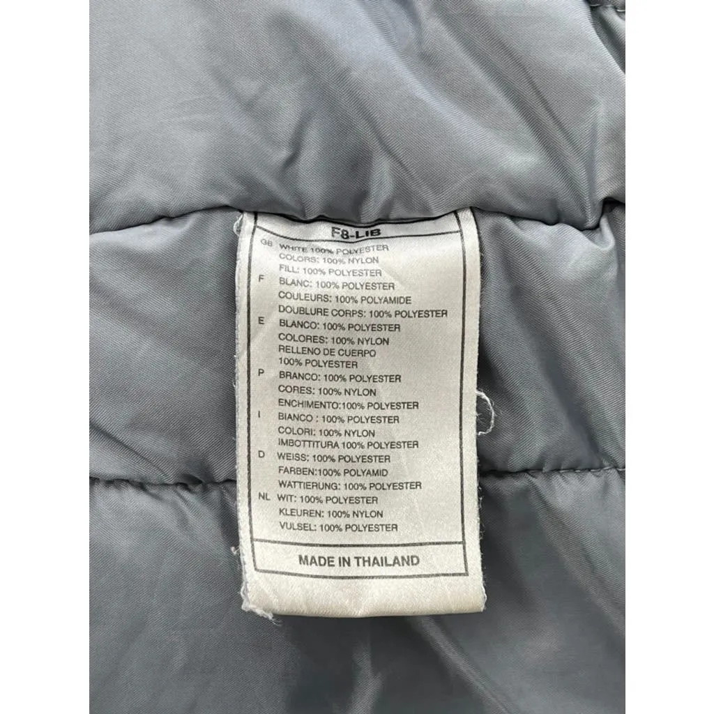 Vintage 1990's Nike Navy Quilt Lined Embroidered Swoosh Puffer Jacket