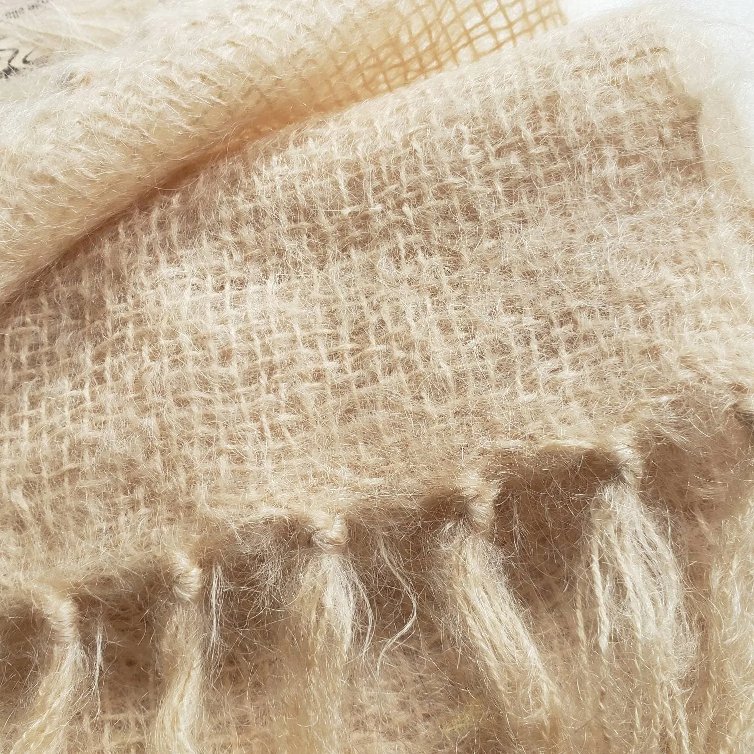 Vintage Handwoven Mohair Scarf. NWT. Made in Nova Scotia,  Canada *SOLD