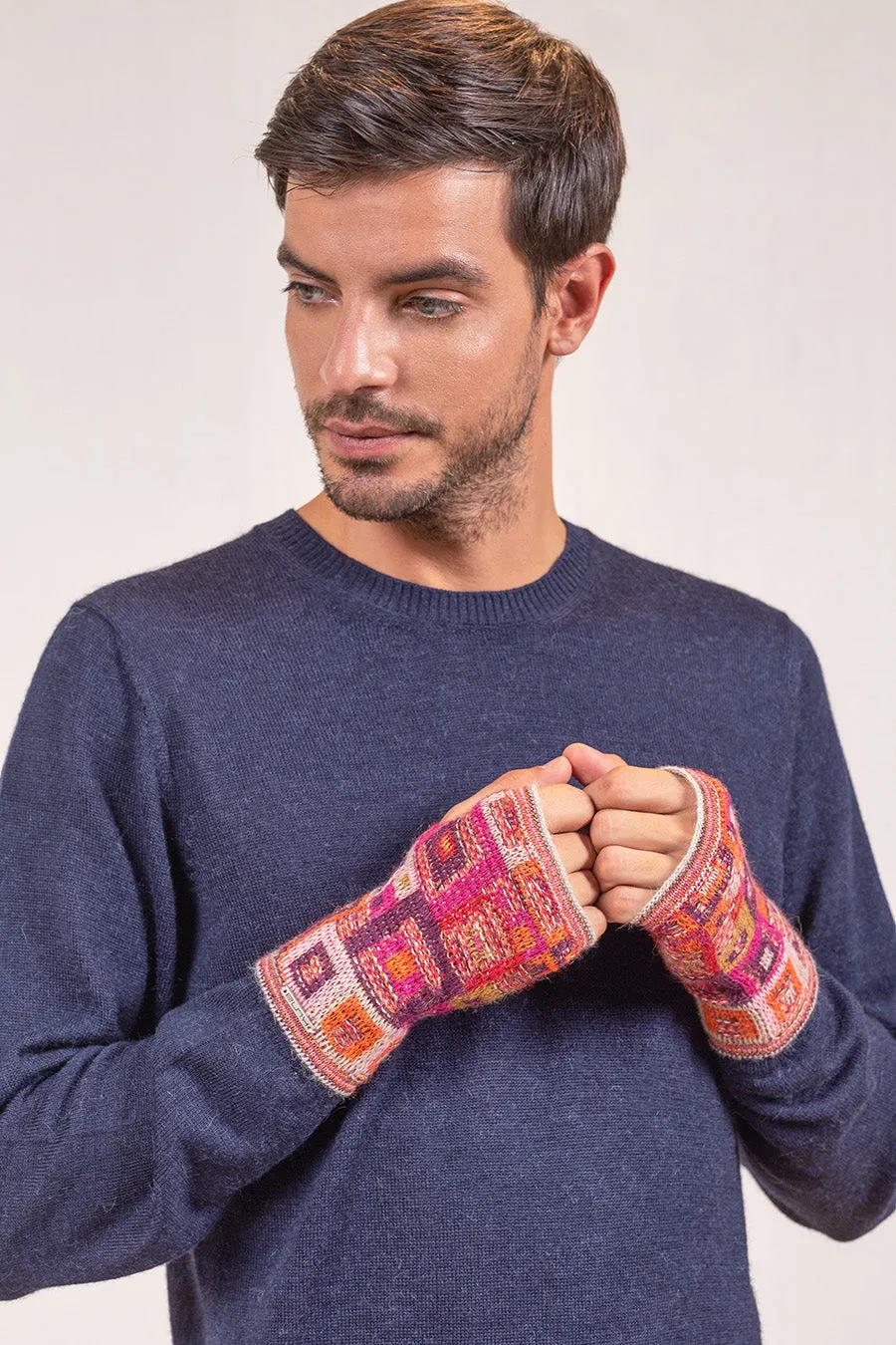Vivaldi Gloves Baby Alpaca Color Vendimia