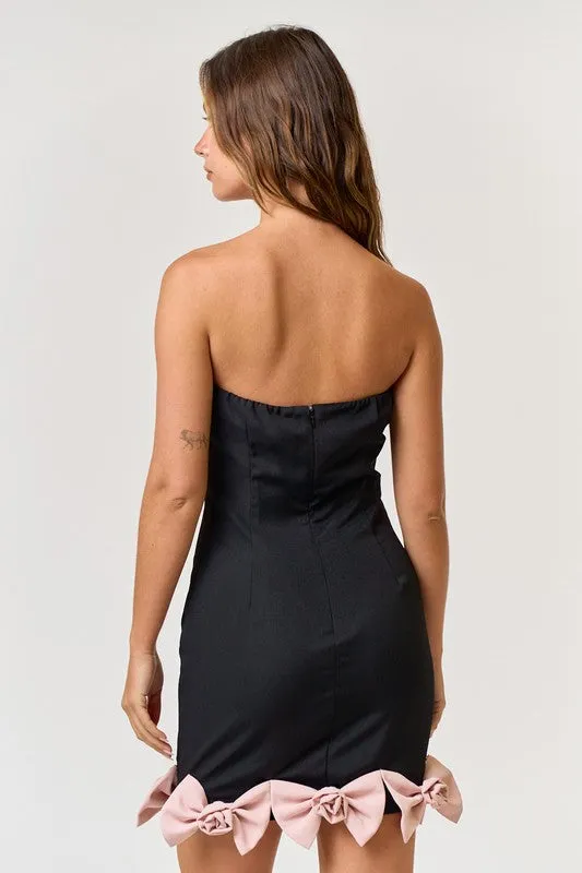 VOGUE - BOW BOTTOM TUBE DRESS