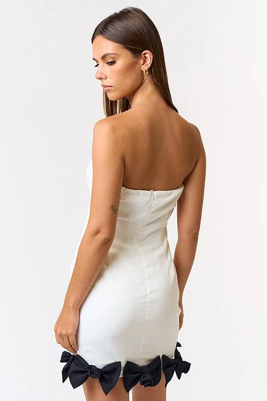 VOGUE - BOW BOTTOM TUBE DRESS