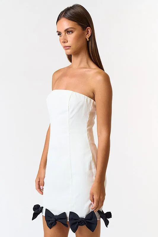 VOGUE - BOW BOTTOM TUBE DRESS