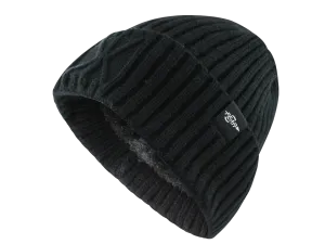 Warmest Watch Cap Black Plush Insulated Tactical Beanie Hat Warm Wool