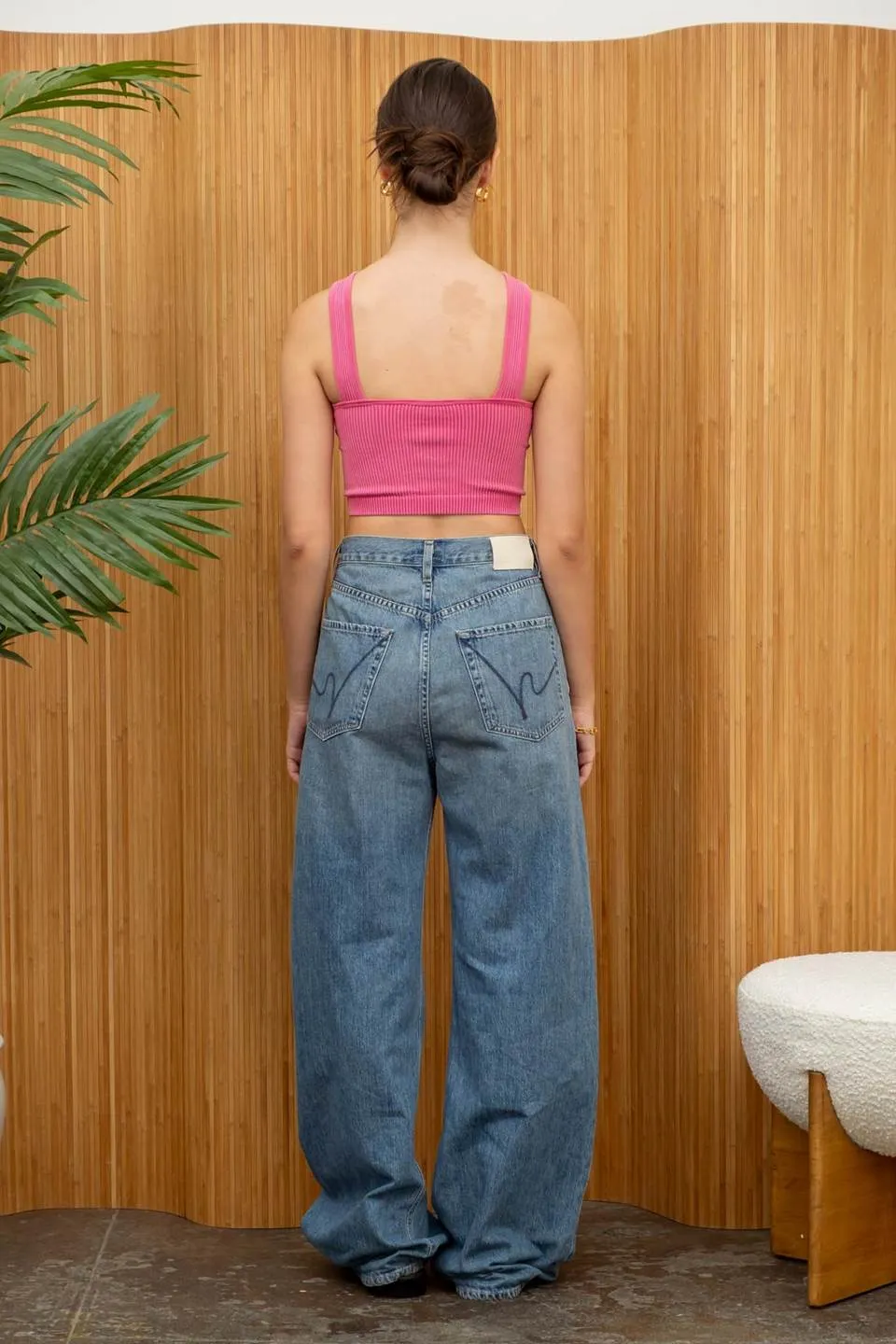 WASHED SEAMLESS CROP TOP