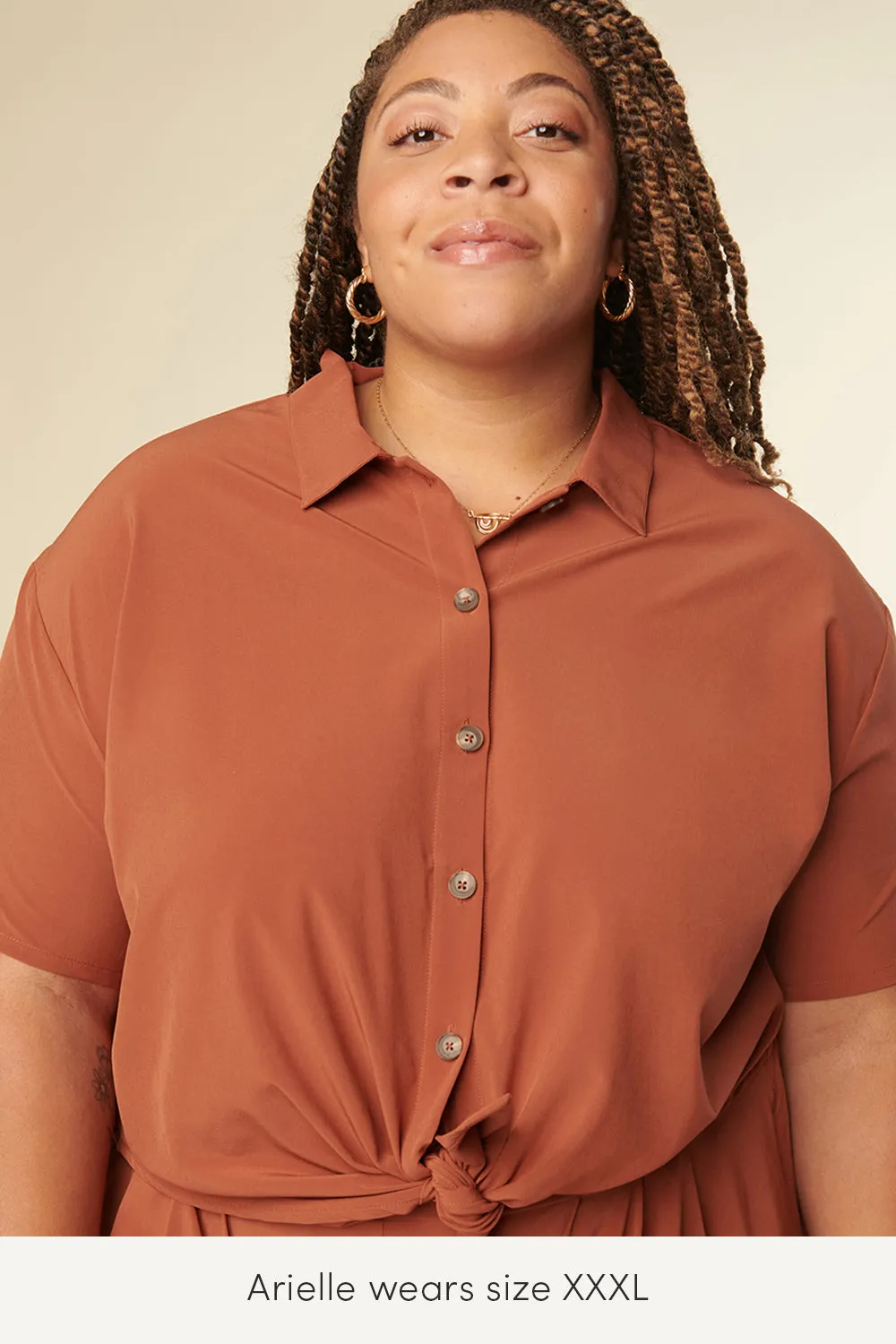 Wayre - Button Up Crop