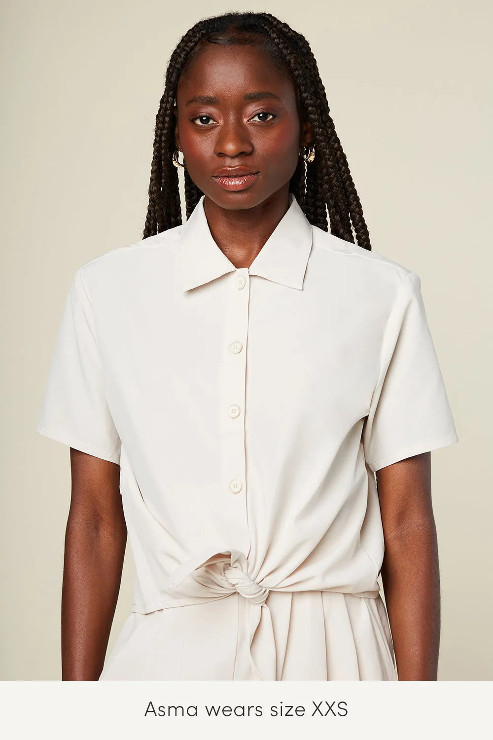 Wayre - Button Up Crop