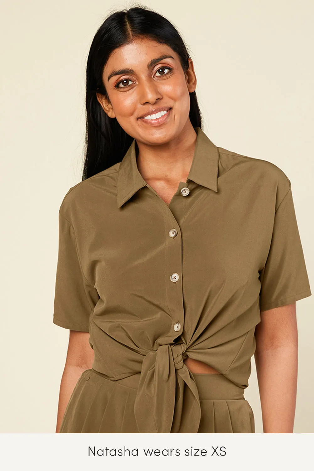 Wayre - Button Up Crop