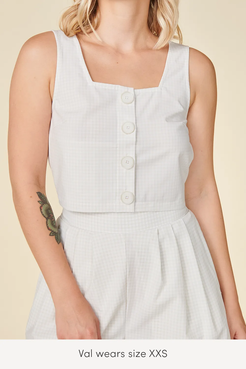 Wayre - Button Up Crop