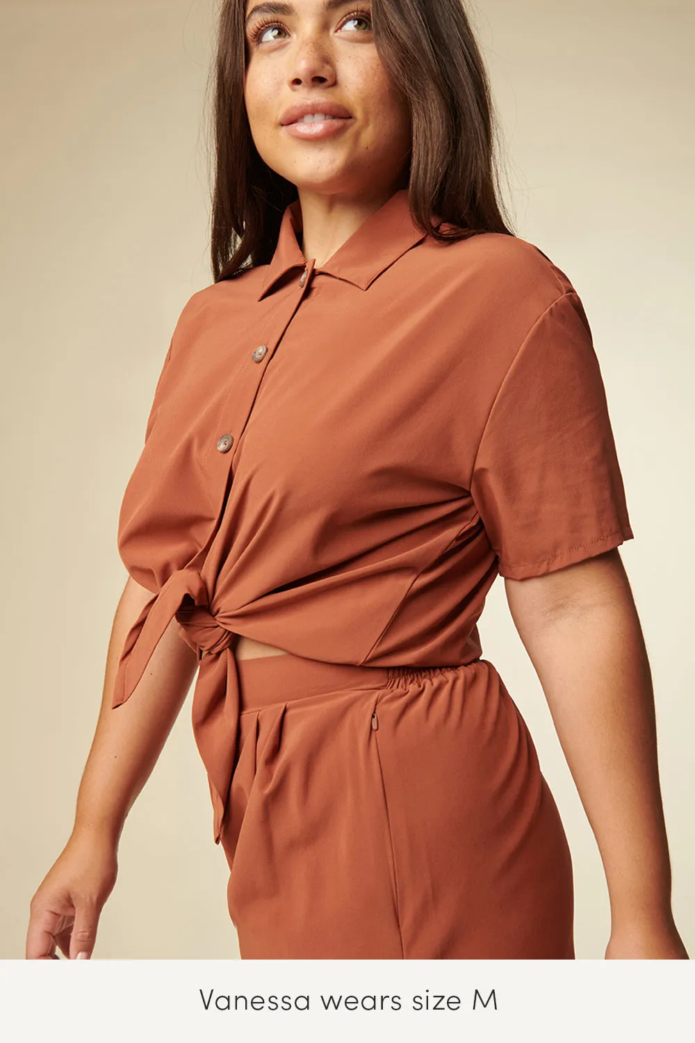 Wayre - Button Up Crop