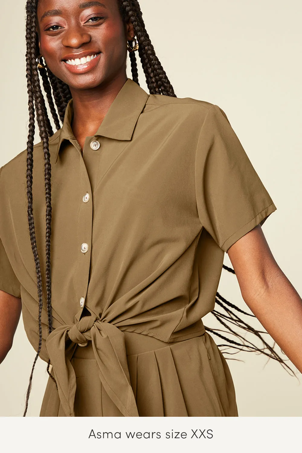 Wayre - Button Up Crop