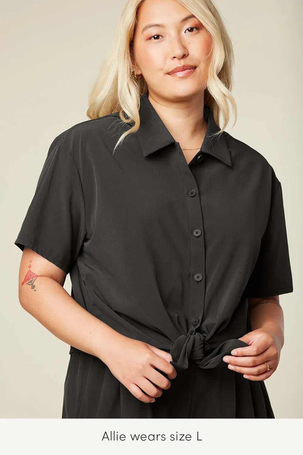 Wayre - Button Up Crop