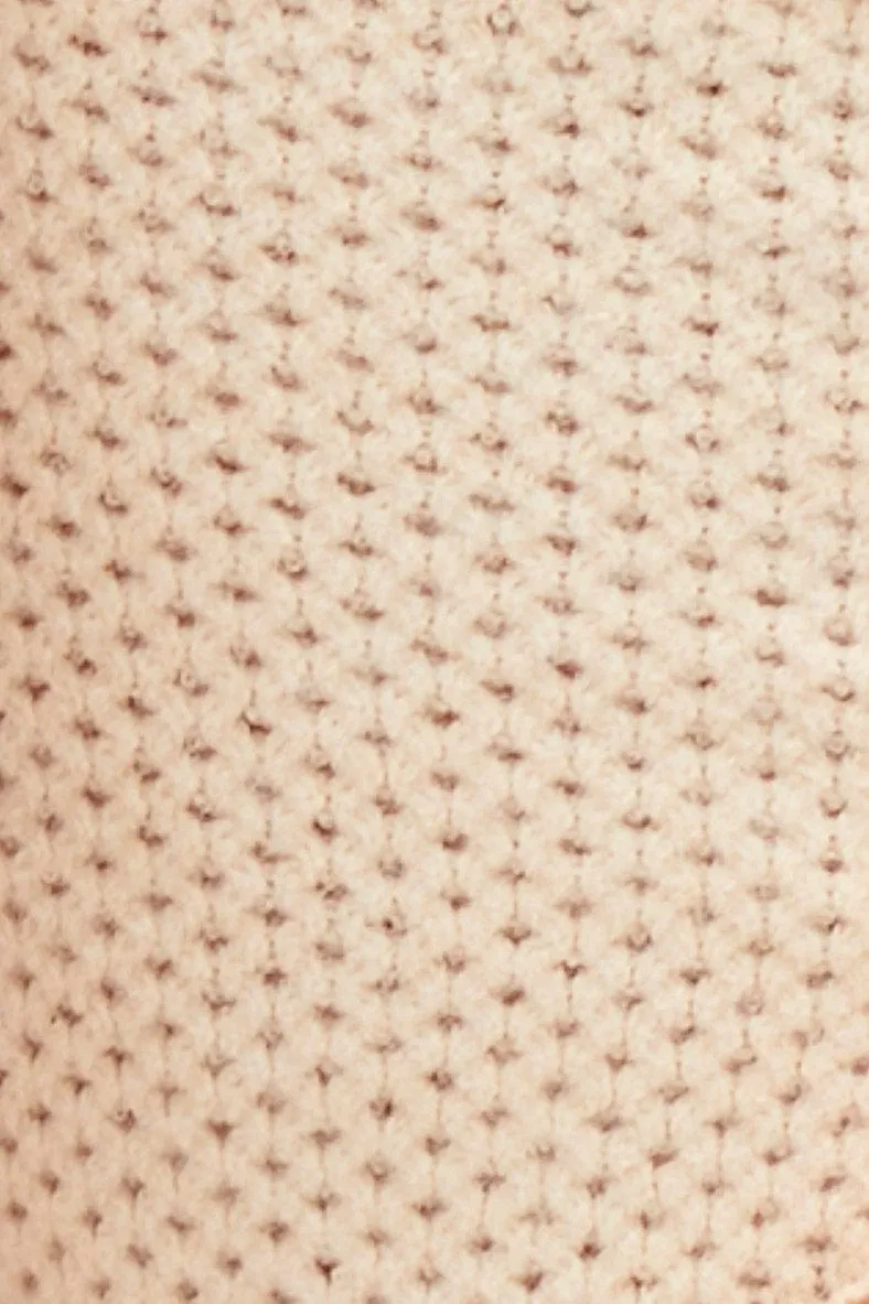 White Knit Crop Top