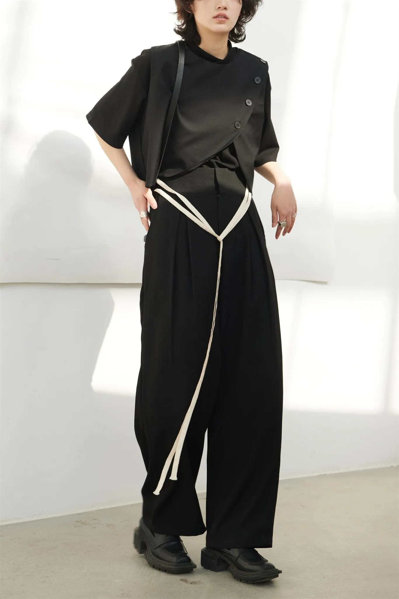 Wide High Waisted Pants SVN0006