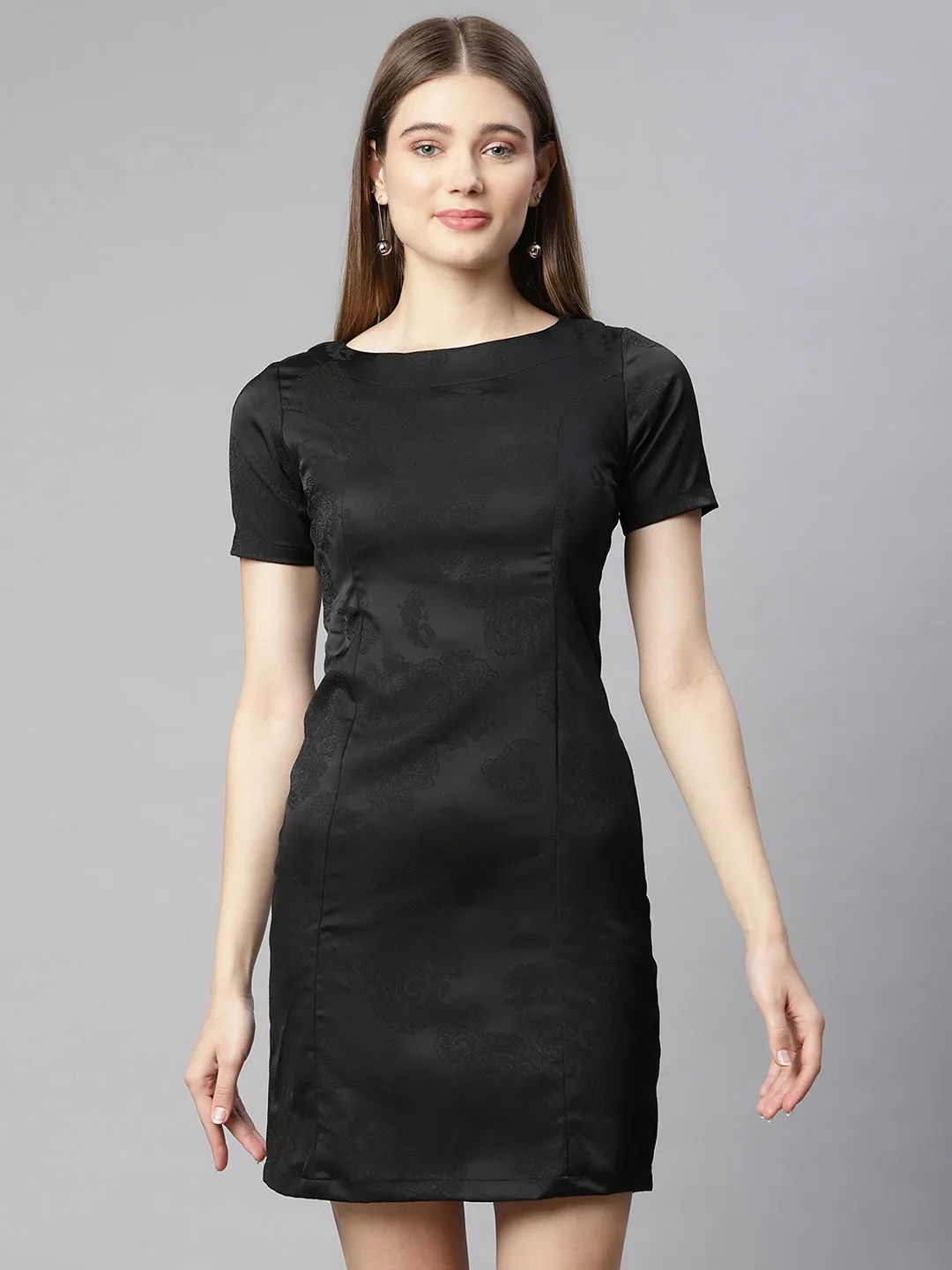 Women Black Hosiery Dress