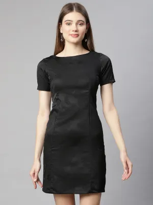Women Black Hosiery Dress