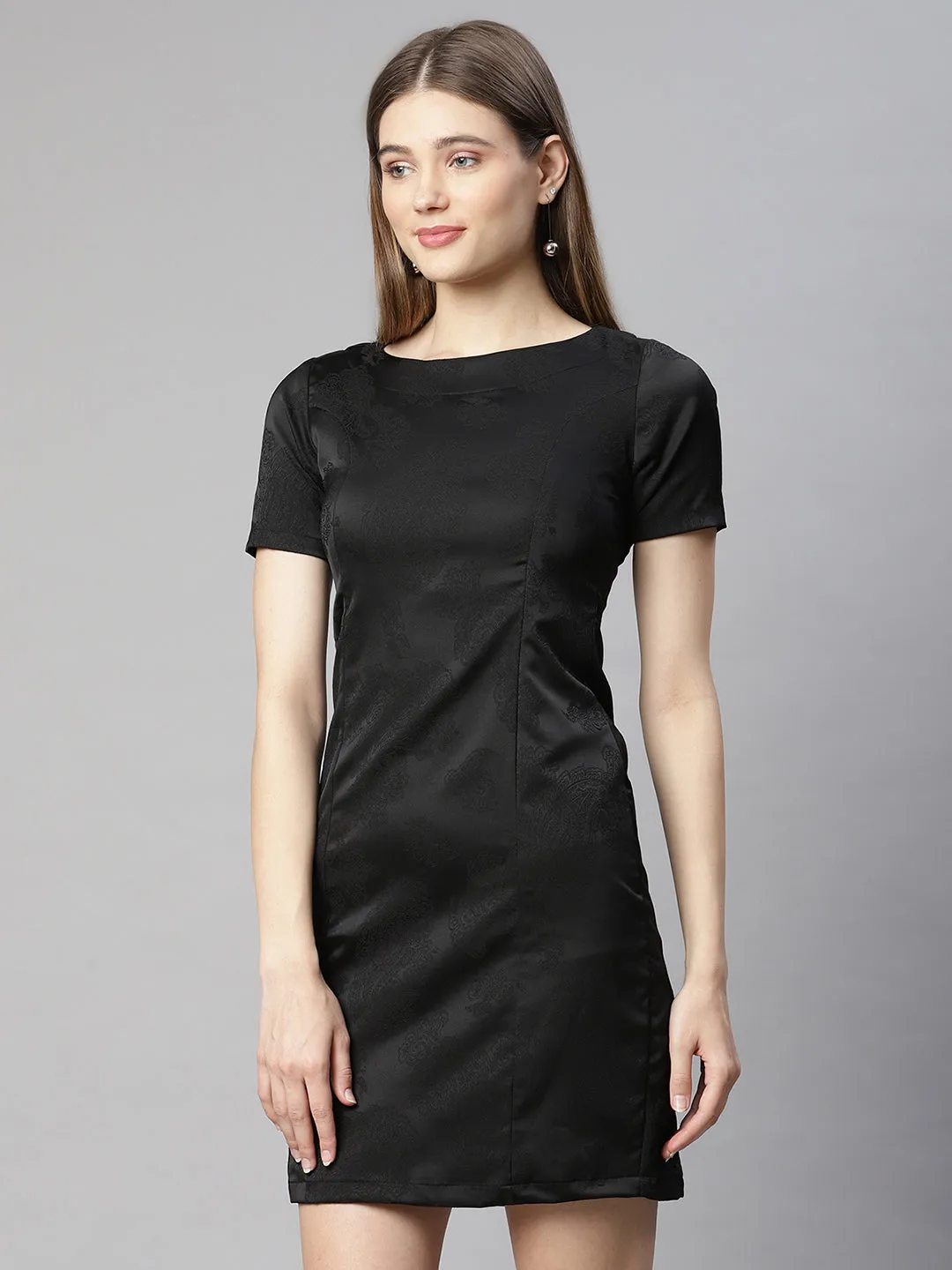 Women Black Hosiery Dress