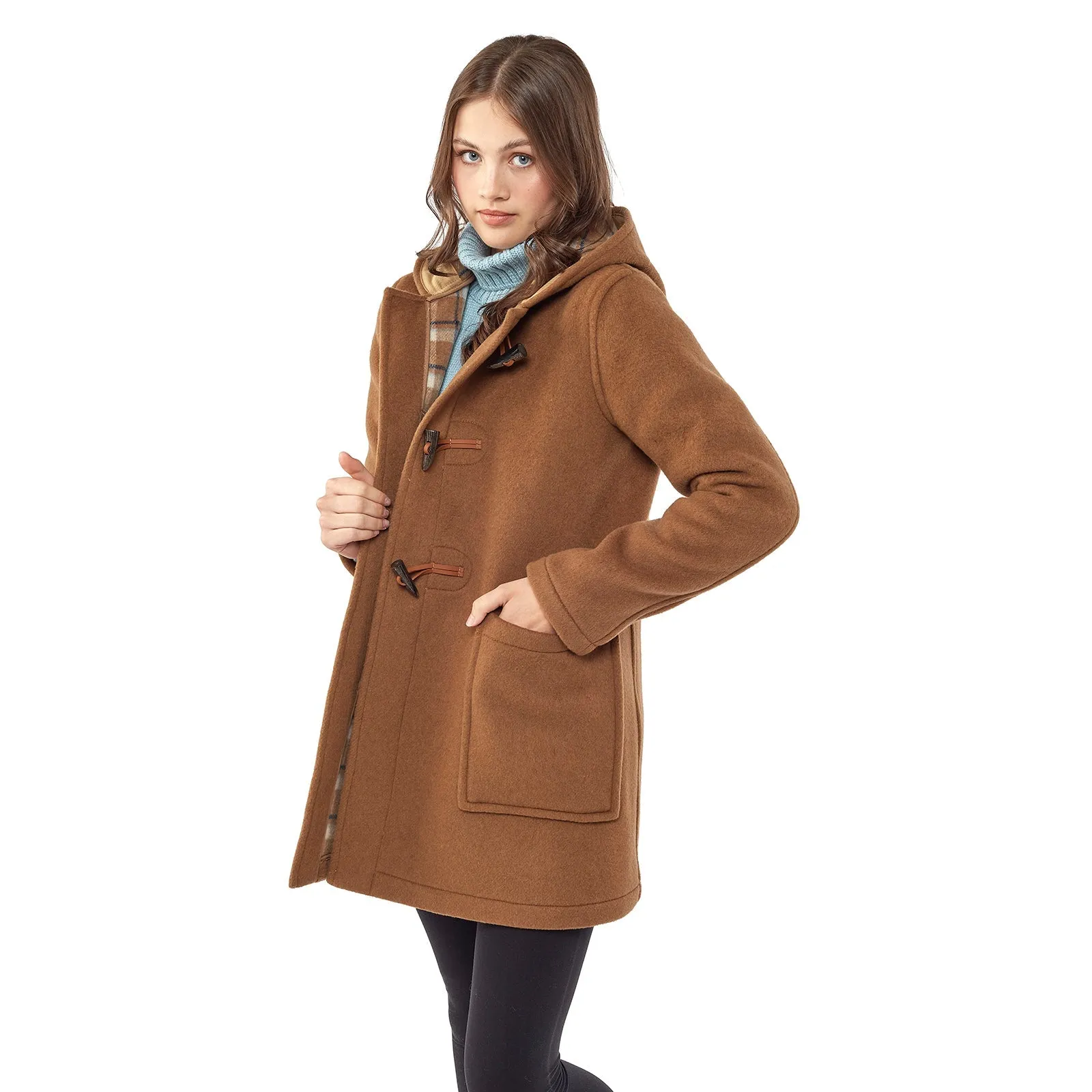 Women's Abberley Simple Fit Duffle Coat - Camel
