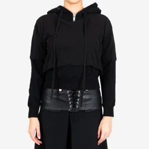 Womens Introh Layered Hooded Tee