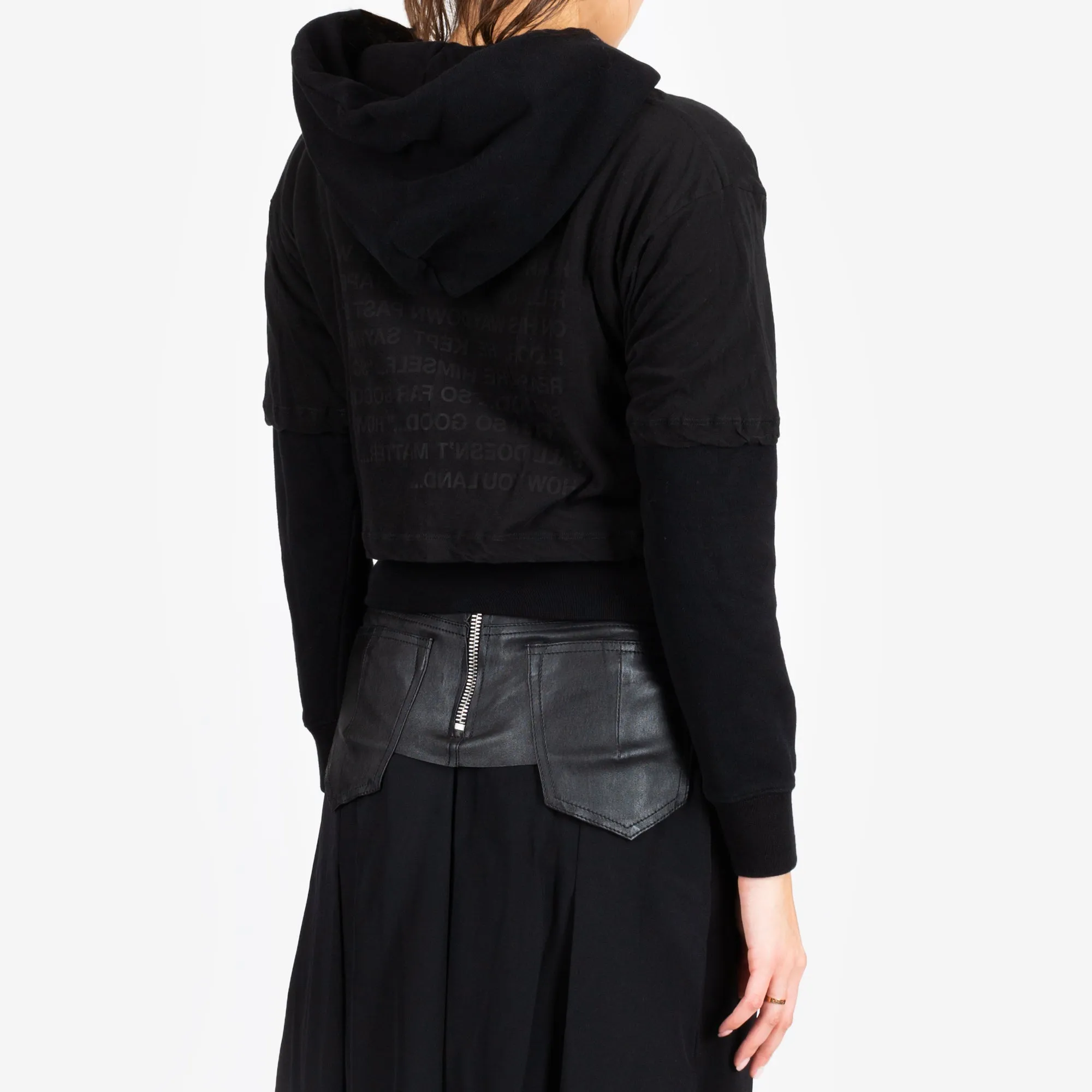 Womens Introh Layered Hooded Tee