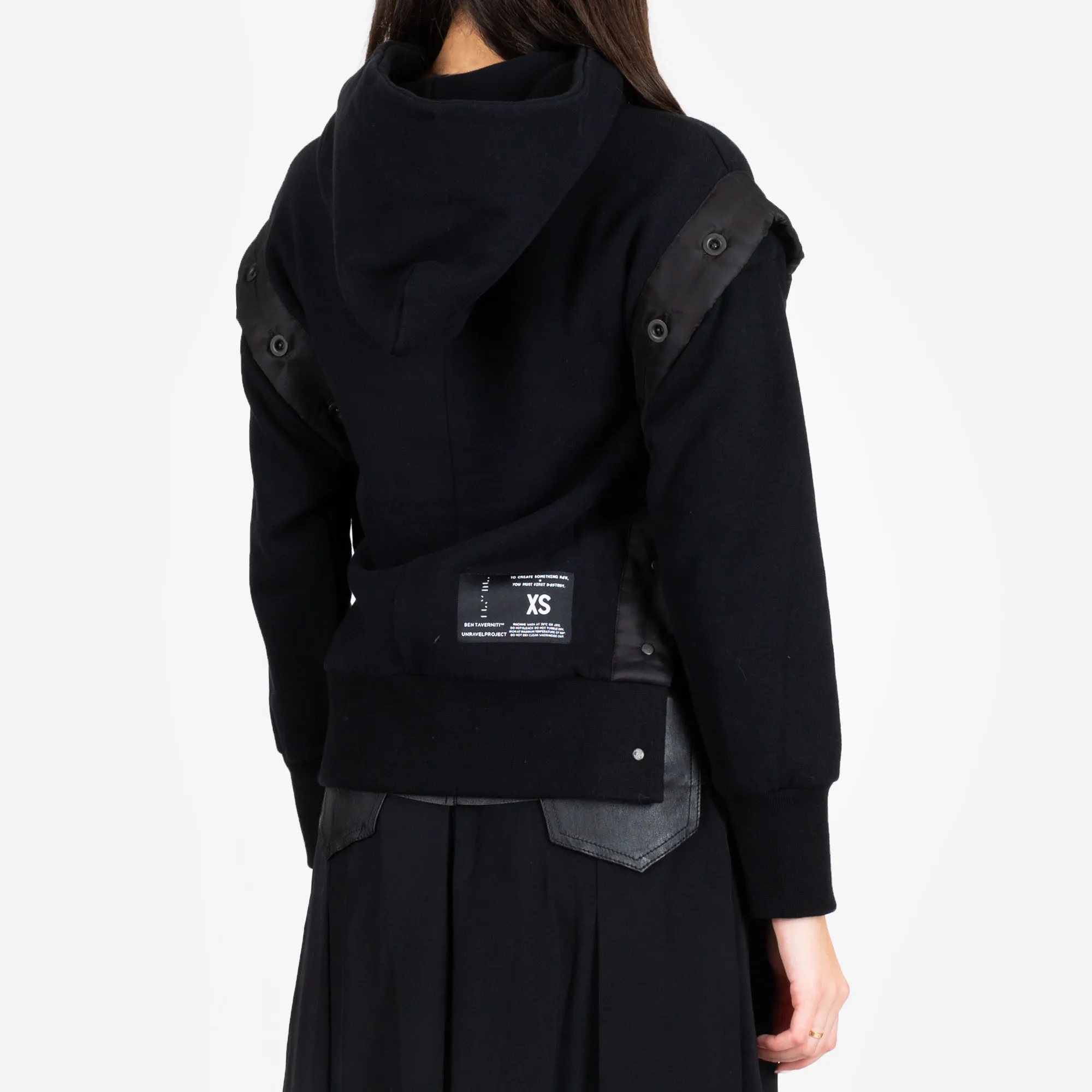 Womens Open Button Hoody