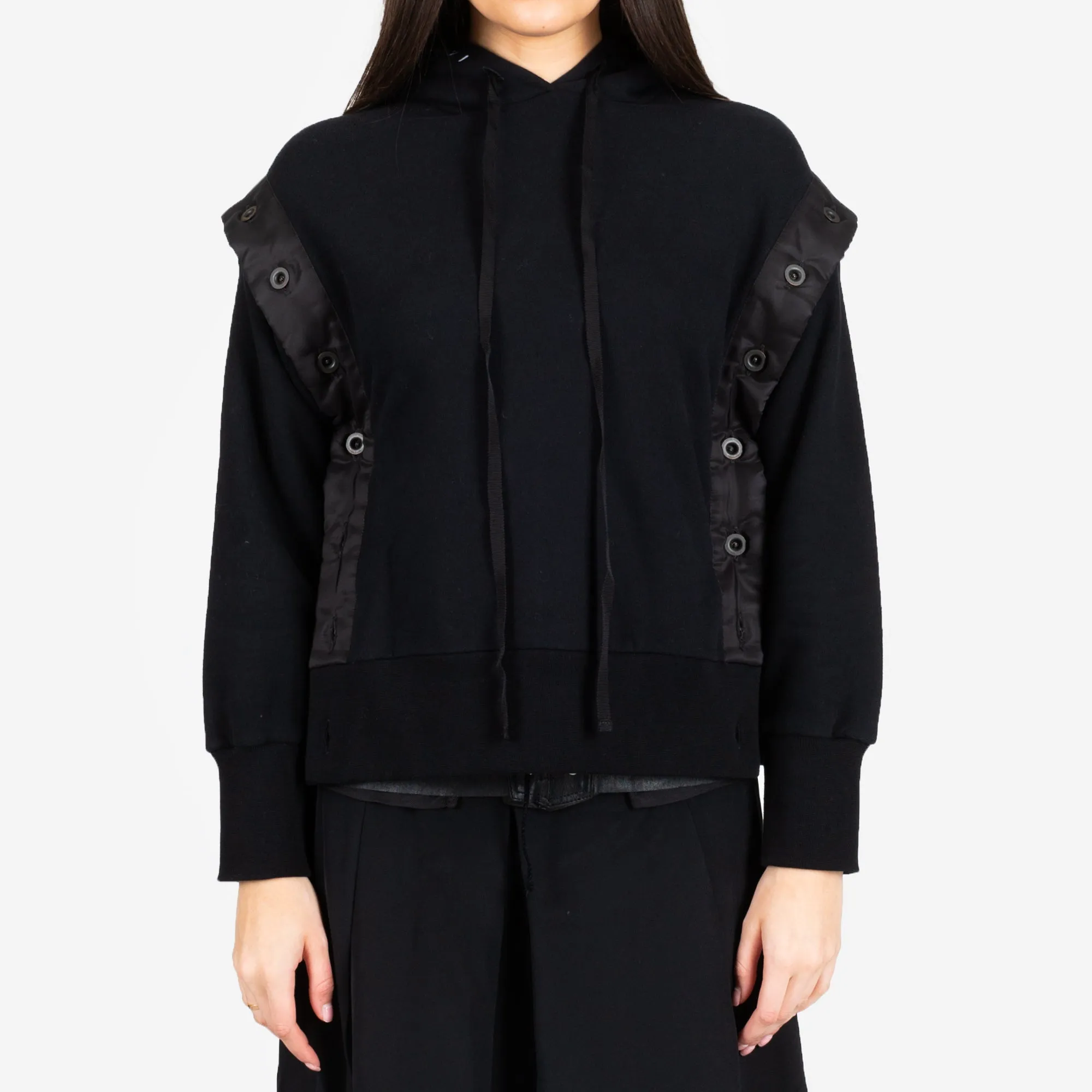 Womens Open Button Hoody