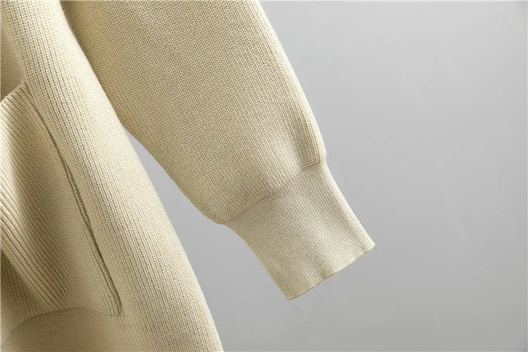 Women's Wide-Leg Pants Knitted Cardigan Two-Piece Set
