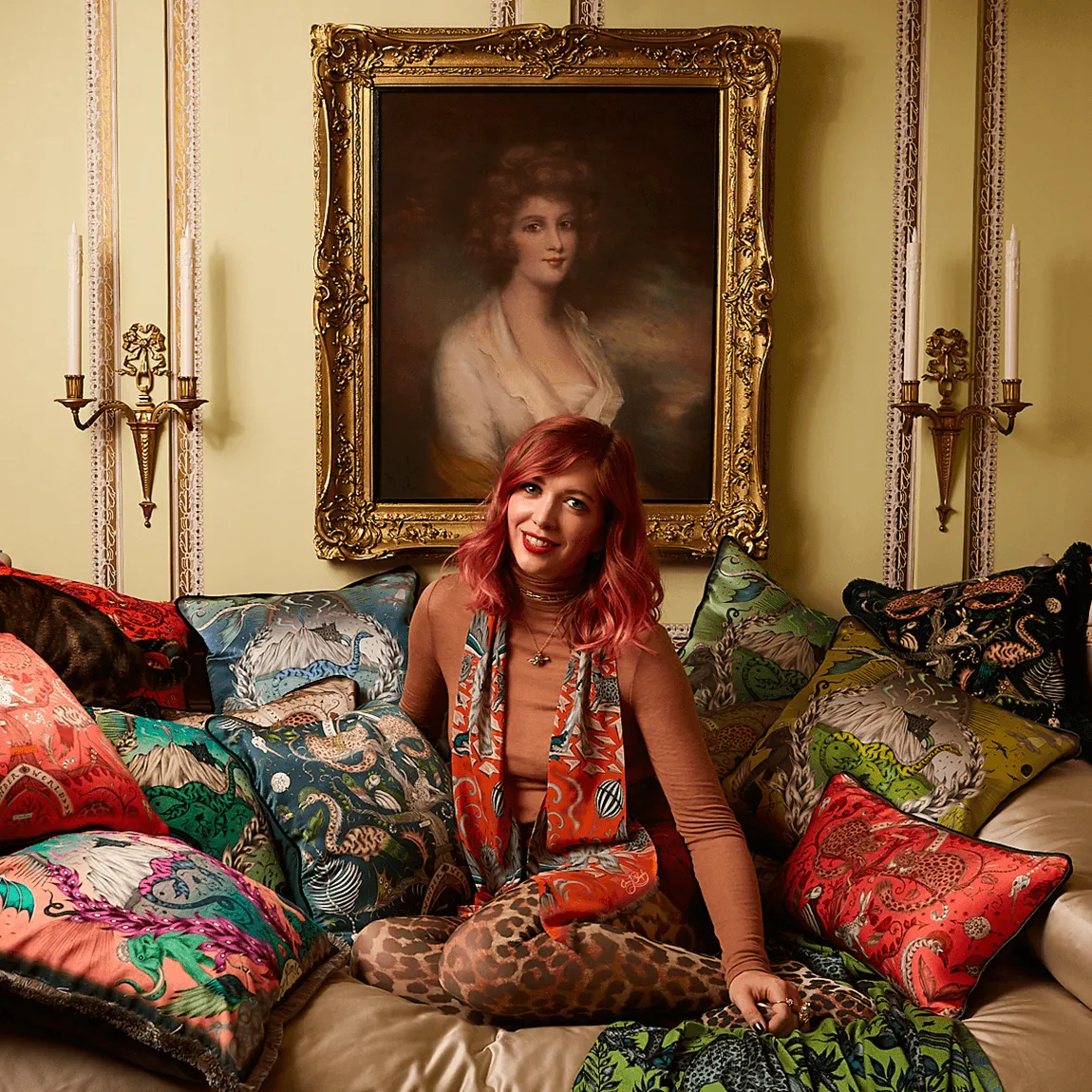 Wonder World Silk Bolster Cushion