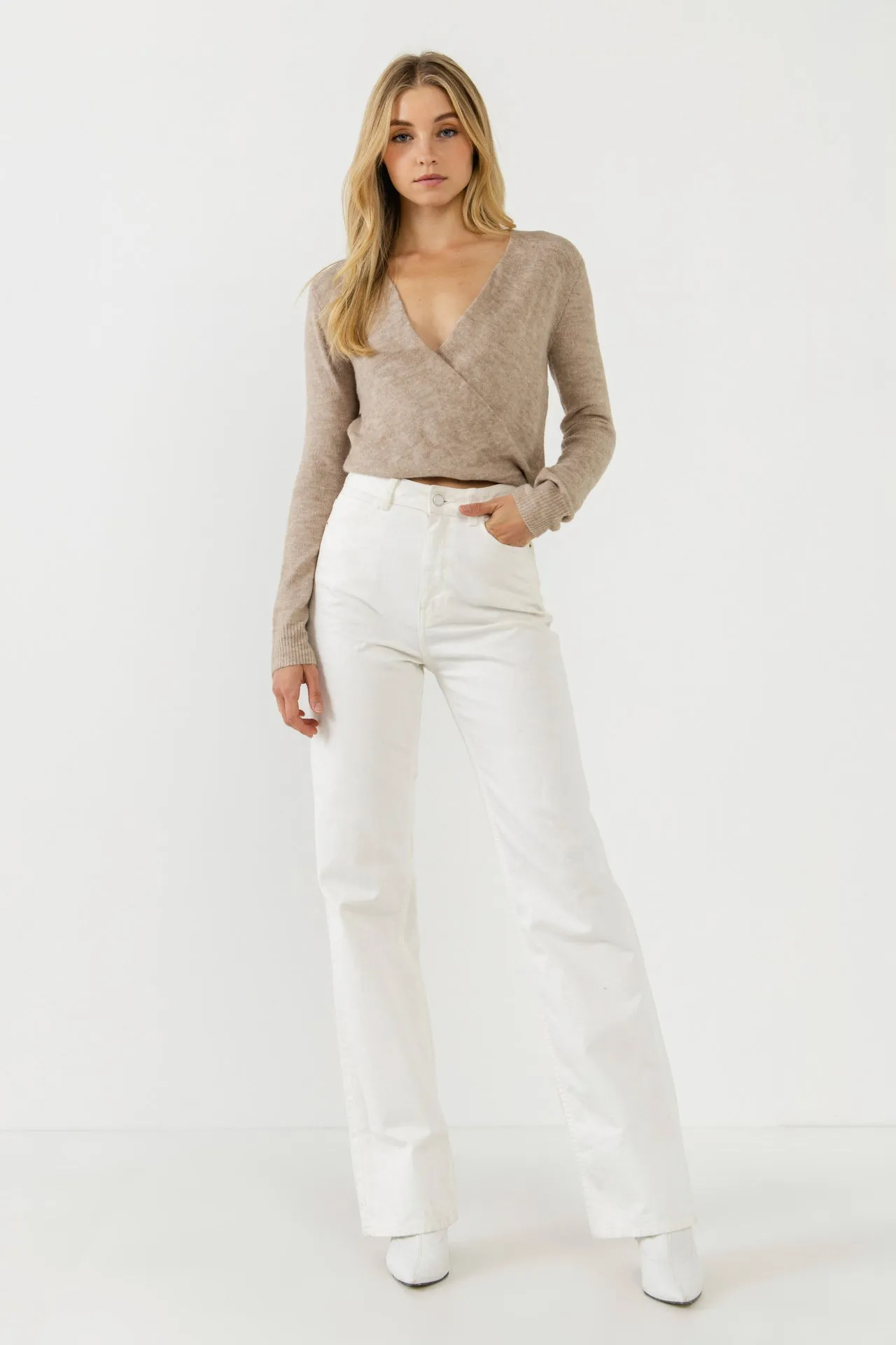 Wrapped Knit Top