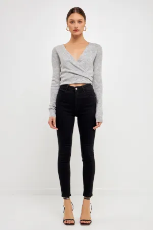 Wrapped Knit Top