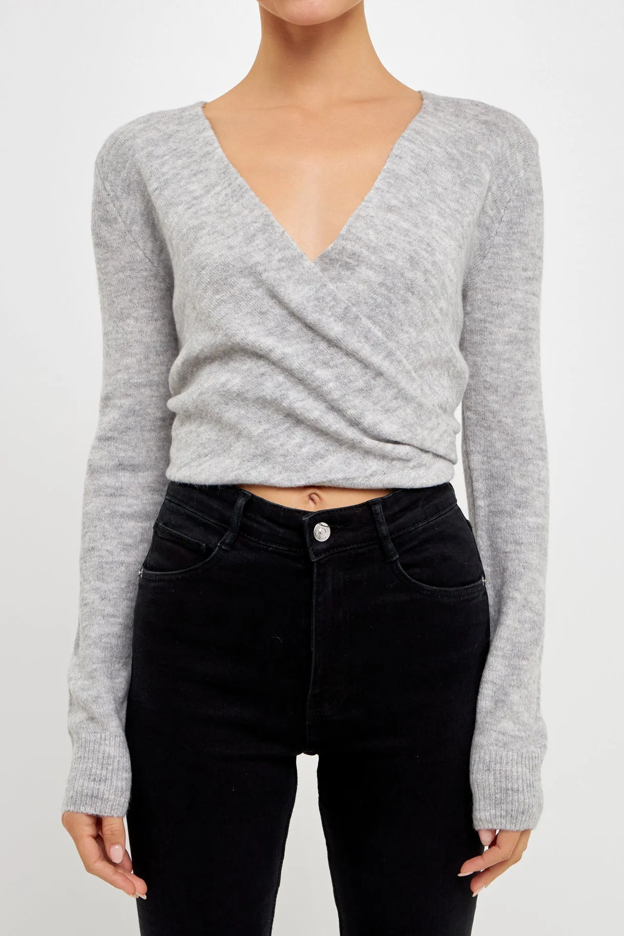 Wrapped Knit Top