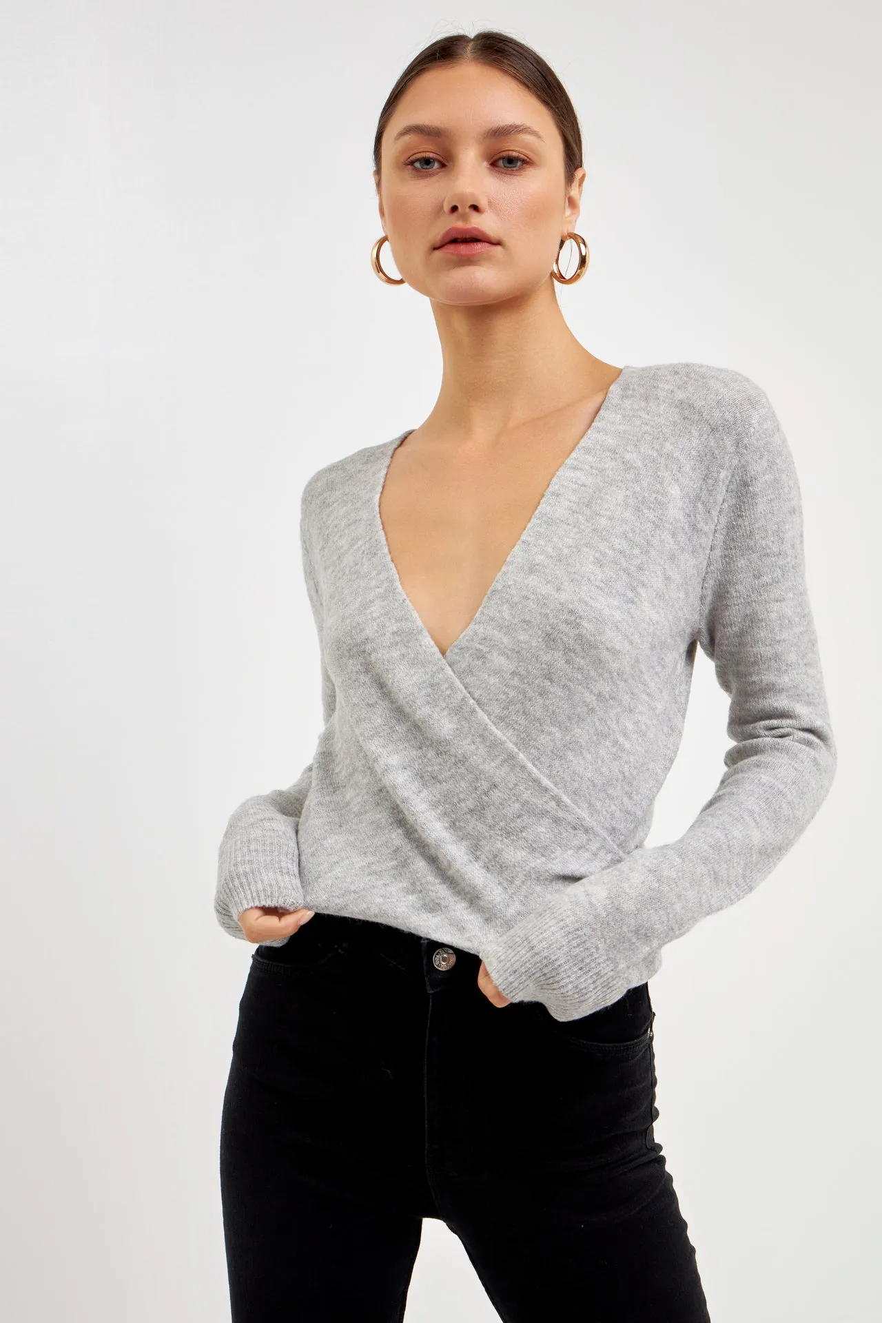 Wrapped Knit Top