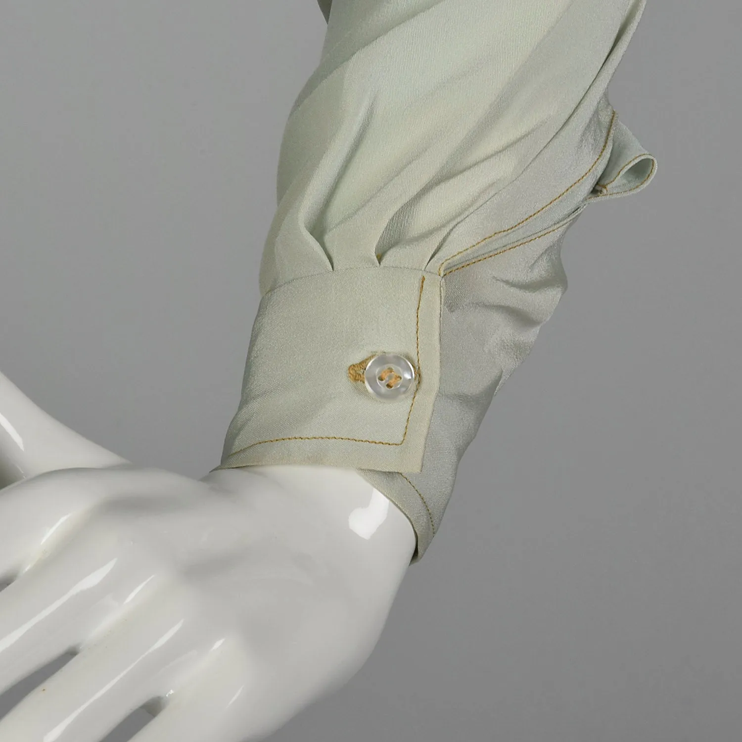 XS Pastel Green Jax Shirt and Cigarette Pants Set