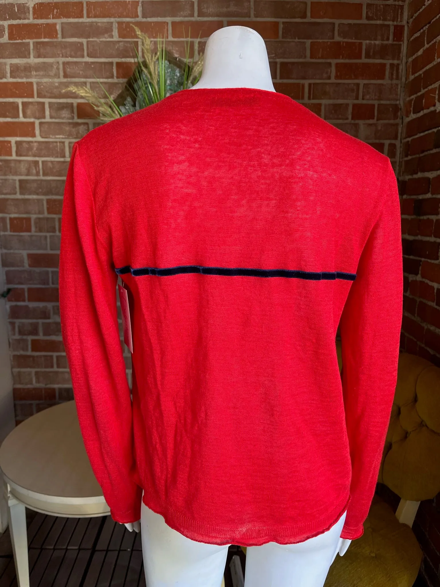 Y2K Roberta di Camerino Linen Knit Top