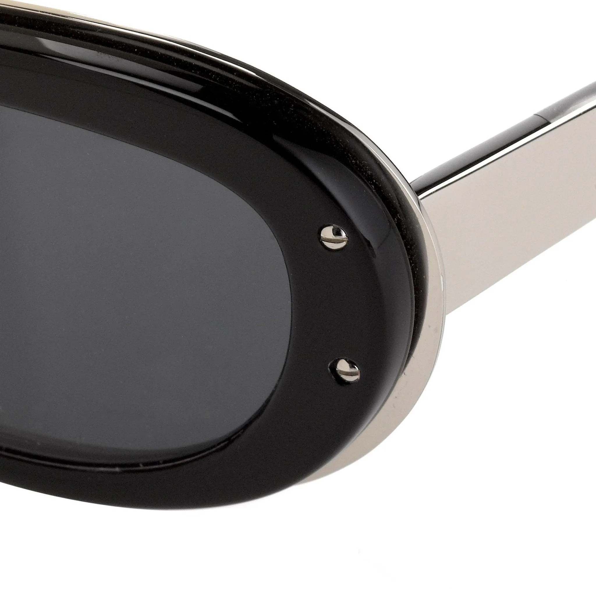 Yohji Yamamoto Ladies Sunglasses Cat Eye Black and Grey