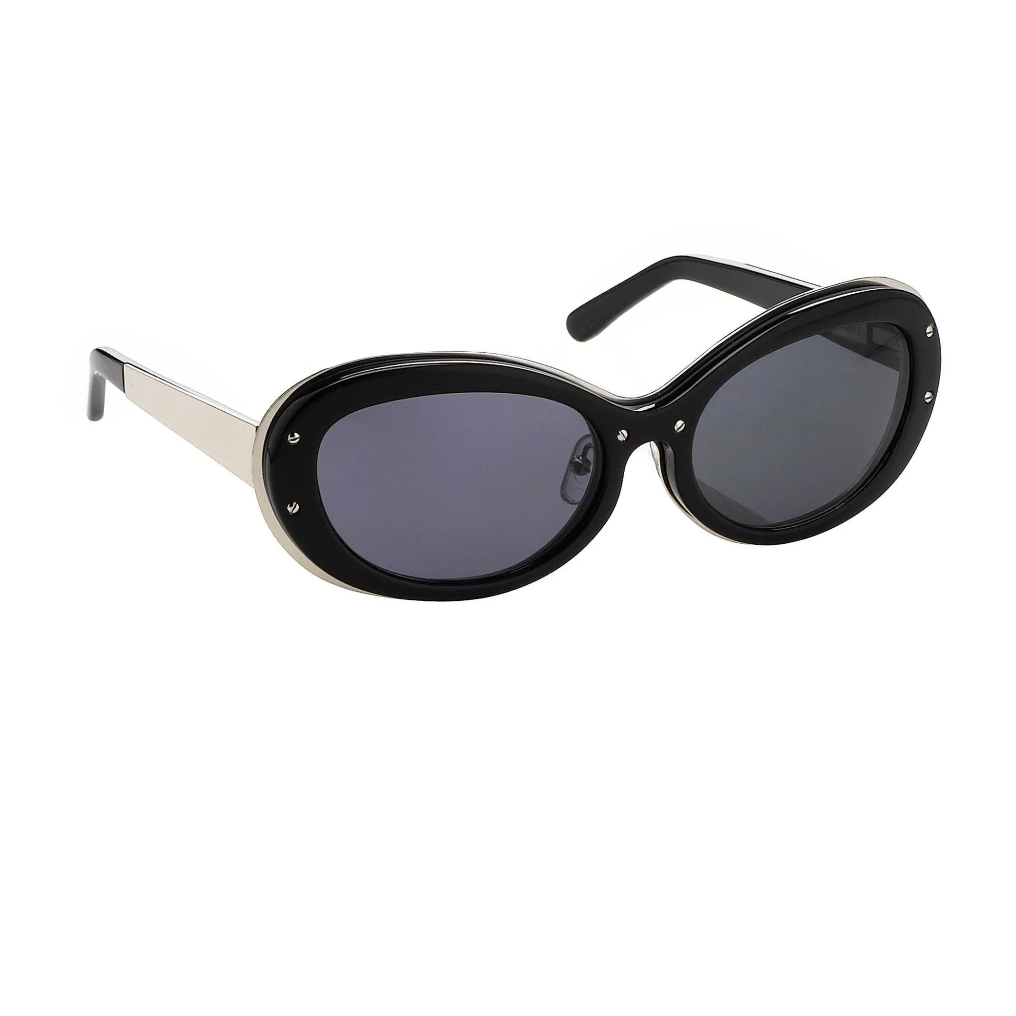 Yohji Yamamoto Ladies Sunglasses Cat Eye Black and Grey